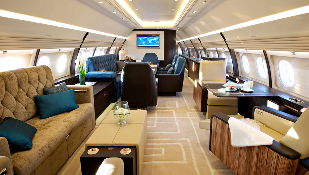 Airbus A320 (VIP) cabin for Turks and Caicos charter