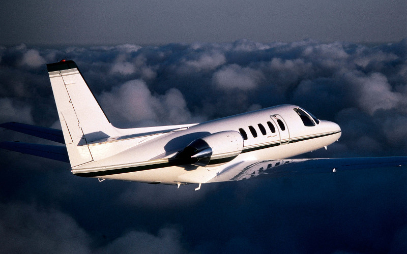 Cessna Citation II view for Turks and Caicos charter